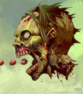 Nom Nom Boms - Pac Zombie by el-grimlock via DeviART